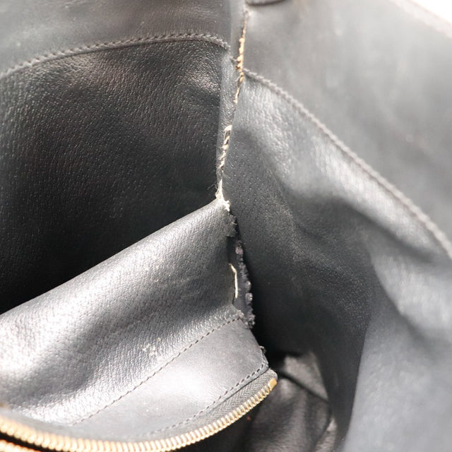Intérieur Hobo Celine Macadam doublure cuir noir traces d'usage — AMANA Vintage