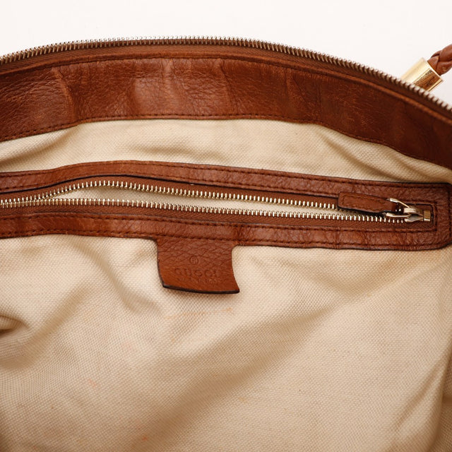 Intérieur doublure toile claire Gucci Hobo occasion authentique — AMANA Vintage