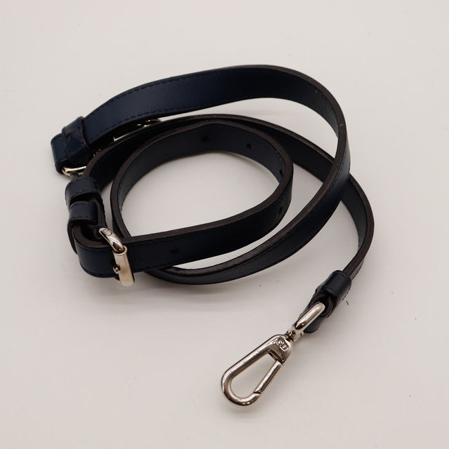 Bandoulière amovible cuir marine Christian Dior Diorissimo — AMANA Vintage