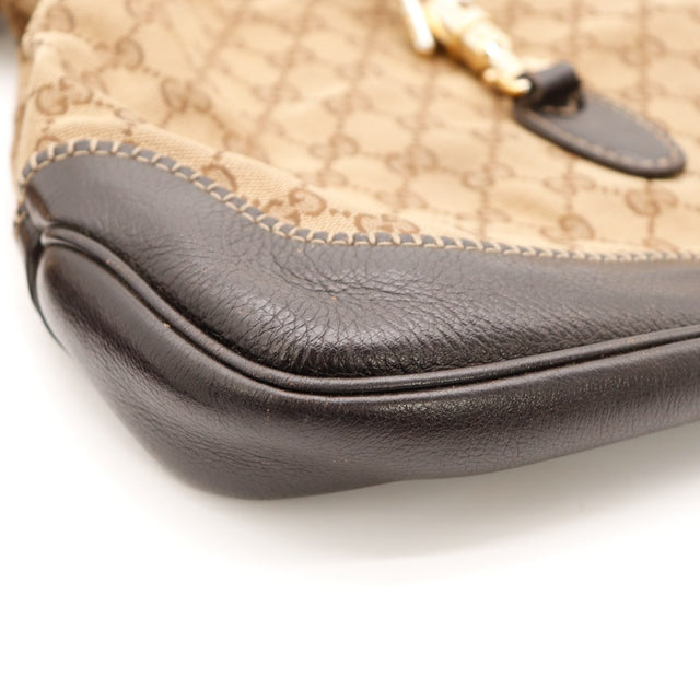 Détail coin cuir Gucci New Jackie occasion authentique — AMANA Vintage