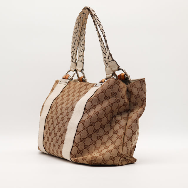 Le Tote Bag Bambou Blanc Gucci