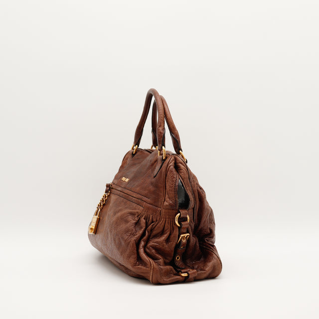 Le Sac Vitello Miu Miu Marron