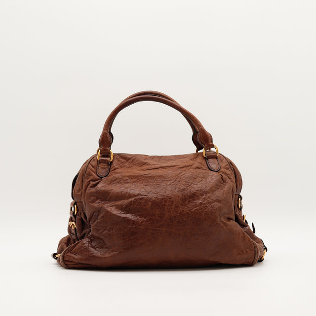 Le Sac Vitello Miu Miu Marron