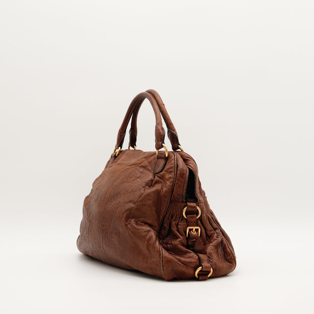 Le Sac Vitello Miu Miu Marron