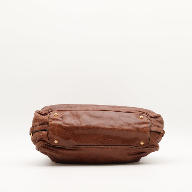 Le Sac Vitello Miu Miu Marron