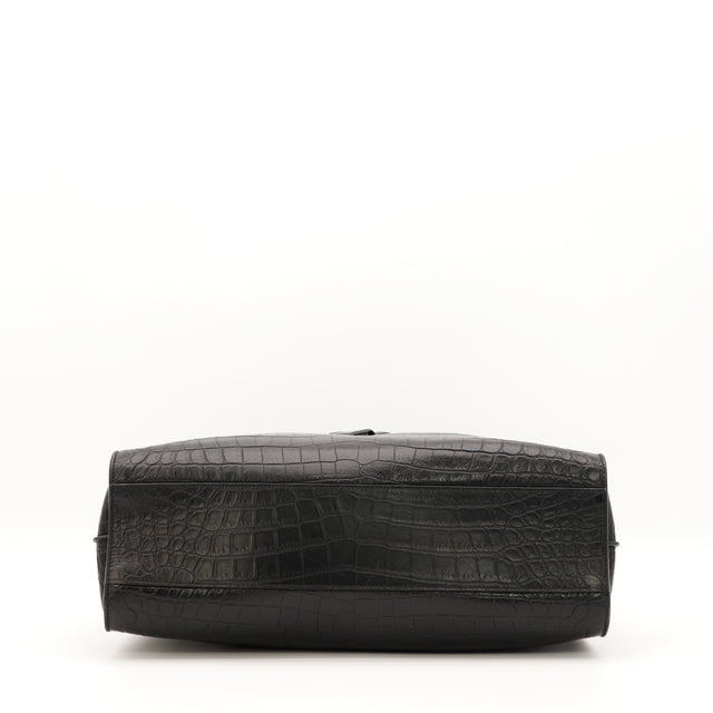 Le Sac de Jour Saint Laurent Embossé Crocodile