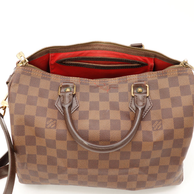 Le Speedy 30 Damier Ébène Bandoulière Louis Vuitton