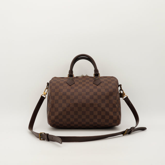 Le Speedy 30 Damier Ébène Bandoulière Louis Vuitton