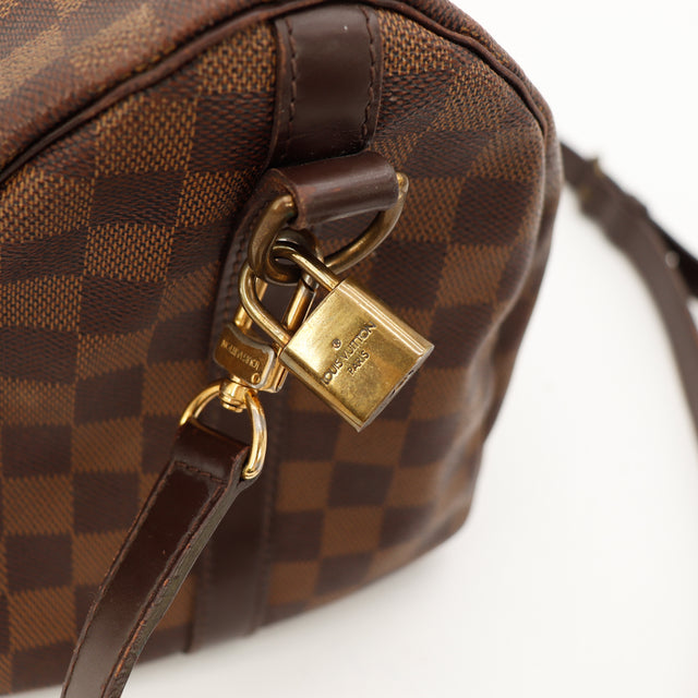 Le Speedy 30 Damier Ébène Bandoulière Louis Vuitton