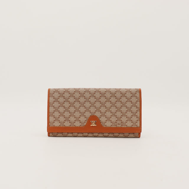 Le Portefeuille Long Céline Macadam Clair